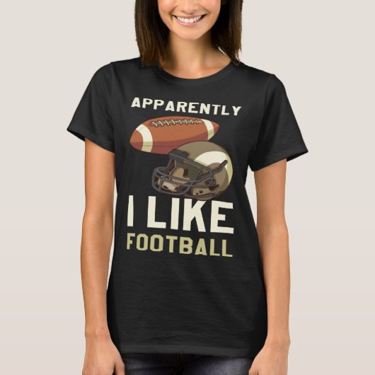 Apparently I Like Football Tシャツ (正面)