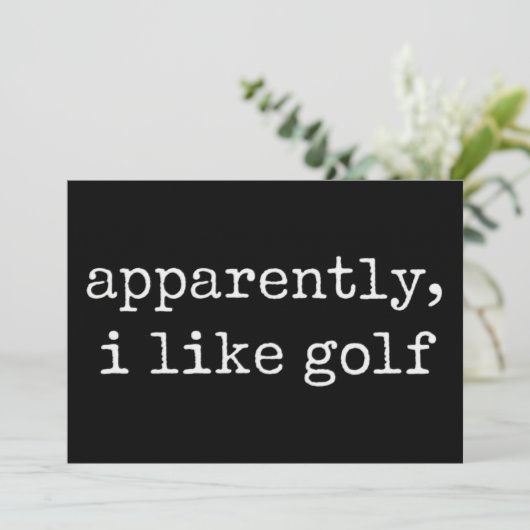 Apparently, I Like Golf Lover Golfing Golfer 招待状 (スタンド正面)