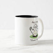 Apparently I Like Golf personalized Name  ツートーンマグカップ (正面右)