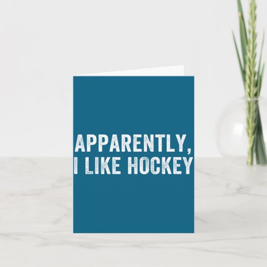 Apparently I Like Hockey, Funny Hockey Season Humo カード (正面)