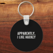 Apparently I Like Hockey, Funny Hockey Season Humo キーホルダー (正面)