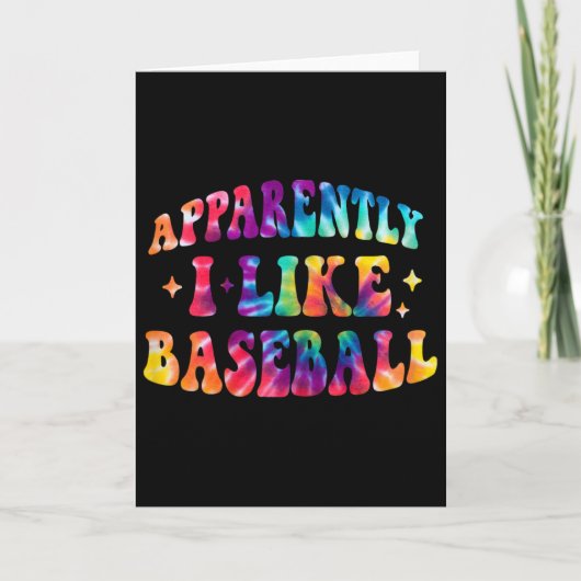 Apparently I Like Sell Funny Retro Sports Mom Tie  カード (正面)