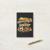 Apparently I Like Soccer ポストイット (デスク上)