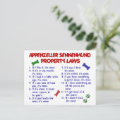 APPENZELLER SENNENHUND財産法2 ポストカード (スタンド正面)