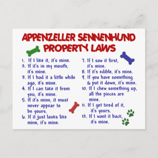 APPENZELLER SENNENHUND財産法2 ポストカード