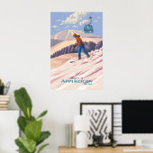 Appi Kogen Japan Snowboarding Travel Poster ポスター (ホームオフィス)