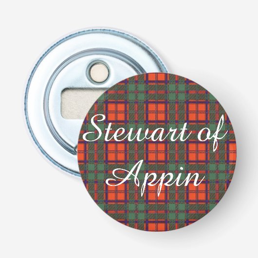 Appinの一族の格子縞のスコットランド人のタータンチェックのステュワート 栓抜き (正面)