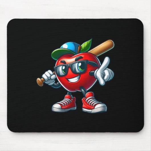 Appleおもしろいの遊Sell Fruit Lover Sell Player マウスパッド (正面)