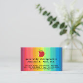 Appleおよび虹のカイロプラクティックの名刺 名刺 (スタンド正面)
