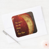 appleおよびclockライブラリシール スクエアシール (封筒)