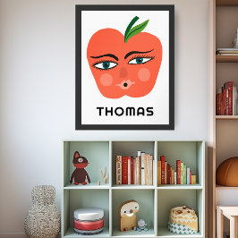 Appleお洒落ベビーカスタム名芸術 ポスター