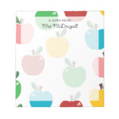 Appleがカラフル先生からノートをパターン化 ノートパッド (正面)