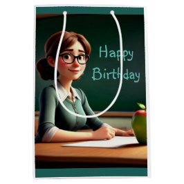 Appleとの先生 ミディアムペーパーバッグ