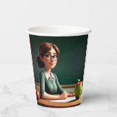 Appleとの先生 紙コップ (裏面)