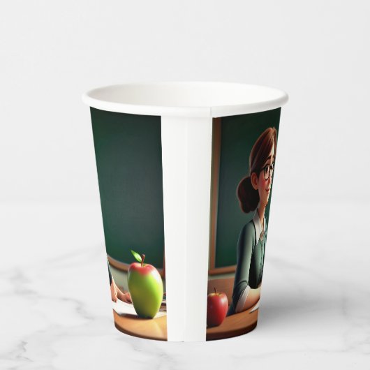 Appleとの先生 紙コップ (右)