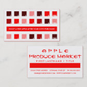 APPLEのお客様の評価(モダン四角) ロイヤリティカード (正面/裏面)