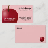 Appleのお母さんの接触情報カード コーリングカード (正面/裏面)