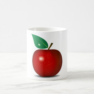 Appleのぱりっとした赤いマグ コーヒーマグカップ