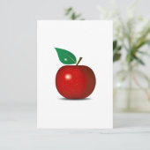 Appleのぱりっとした赤い招待状 招待状 (スタンド正面)