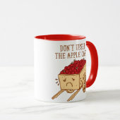 Appleのカートをひっくり返さないで下さい マグカップ (正面右)