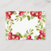 Appleのキスモダン数ブライダルシャワー エンクロージャーカード (裏面)