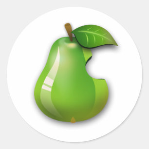 Appleのナシ ラウンドシール