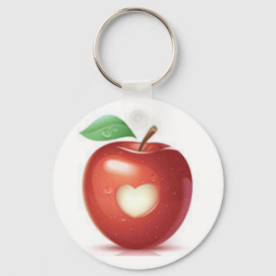 Appleのハート キーホルダー