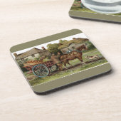 Appleのビクトリアンな馬が引くカート コースター (左側)