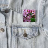 Appleのピンクの花 缶バッジ (インサイチュ)