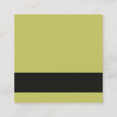 Appleのフィットネスのダイエットなコーチの栄養士 スクエア名刺 (裏面)