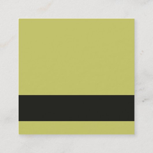 Appleのフィットネスのダイエットなコーチの栄養士 スクエア名刺 (裏面)