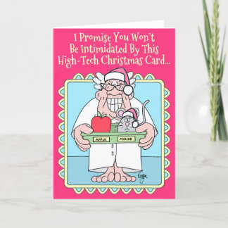 APPLEのマウスのクリスマスカード シーズンカード