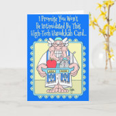 APPLEのマウスのハヌカーカード カード (黄色い花)