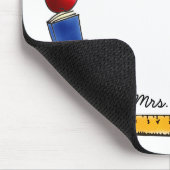 Appleのモノグラムが付いている先生の書架 マウスパッド (コーナー)