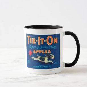 Appleのラベル(青い) - Tieton、WAのそれを結んで下さい マグカップ