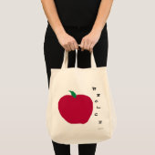 Appleのリサイクルの買い物袋 トートバッグ (正面(商品))