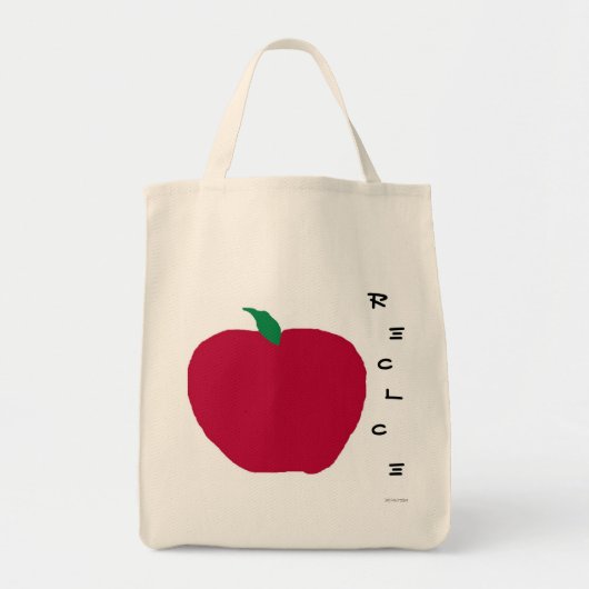 Appleのリサイクルの買い物袋 トートバッグ (正面)