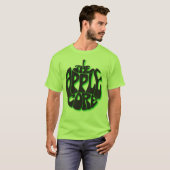 Appleの中心の人のライムグリーンのTシャツ媒体 Tシャツ (正面フル)