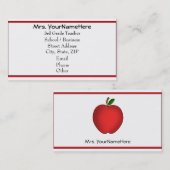 Appleの先生の名刺 名刺 (正面/裏面)