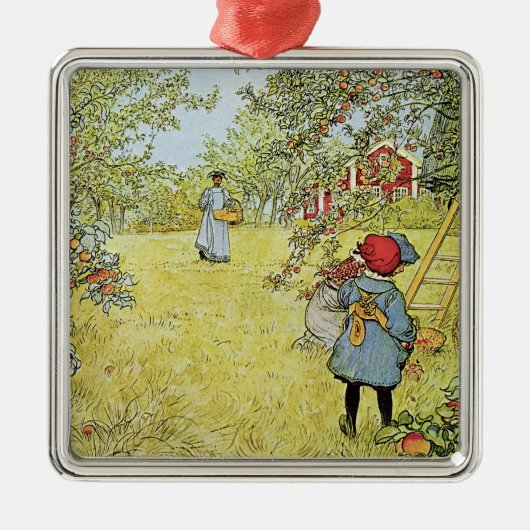 Appleの収穫 メタルオーナメント (正面)