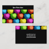 Appleの壁紙、ここのあなたの名前 名刺 (正面/裏面)