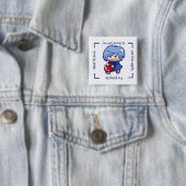 Appleの女の子 缶バッジ (インサイチュ)