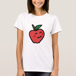 Appleの微笑のティー Tシャツ
