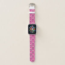 Appleの時計バンドのピンクのラマ