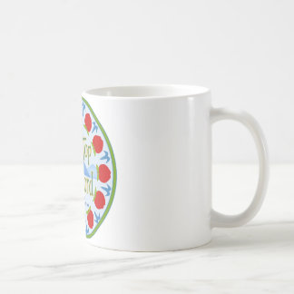 Appleの曼荼羅-青 コーヒーマグカップ
