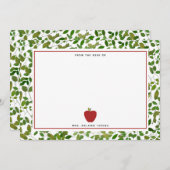 Appleの植物の先生 ノートカード (正面/裏面)