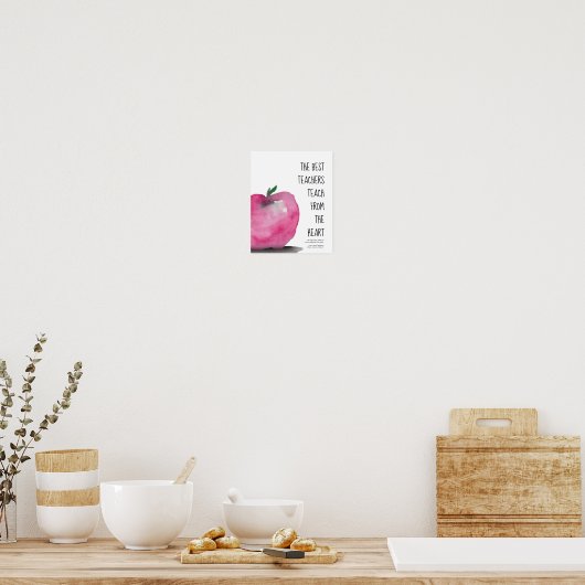 Appleの水の色最高の感謝していの ポスター (キッチン)