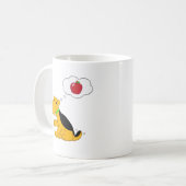 Appleの漫画の小犬の考えること コーヒーマグカップ (正面左)