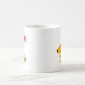 Appleの漫画の小犬の考えること コーヒーマグカップ (中央)