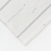 Appleの灰色の木製の挨りだらけの花のピンクの先生 フリースブランケット (角)